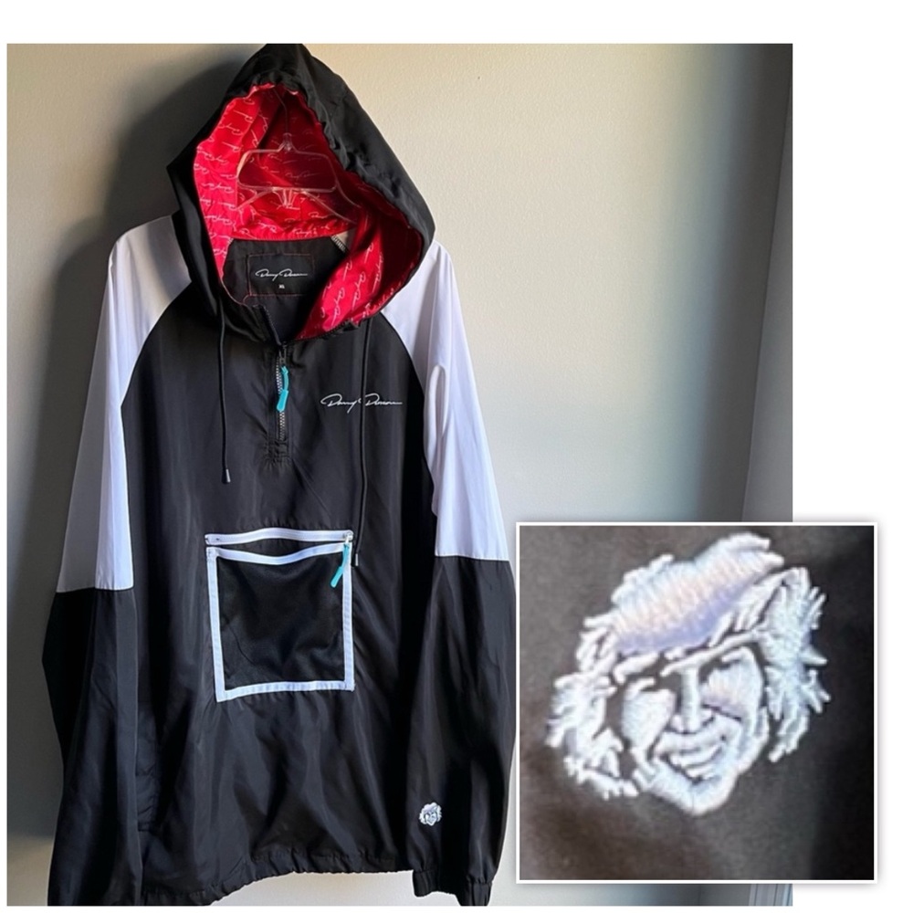 Danny Duncan Windbreaker XL Black and Red